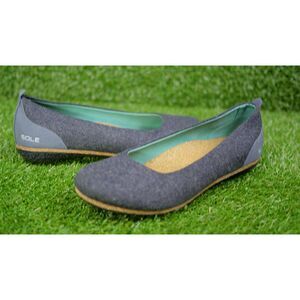 SOLE District by ReCork Grace Carbon Negative Gray Flats - Women's Size 7.5